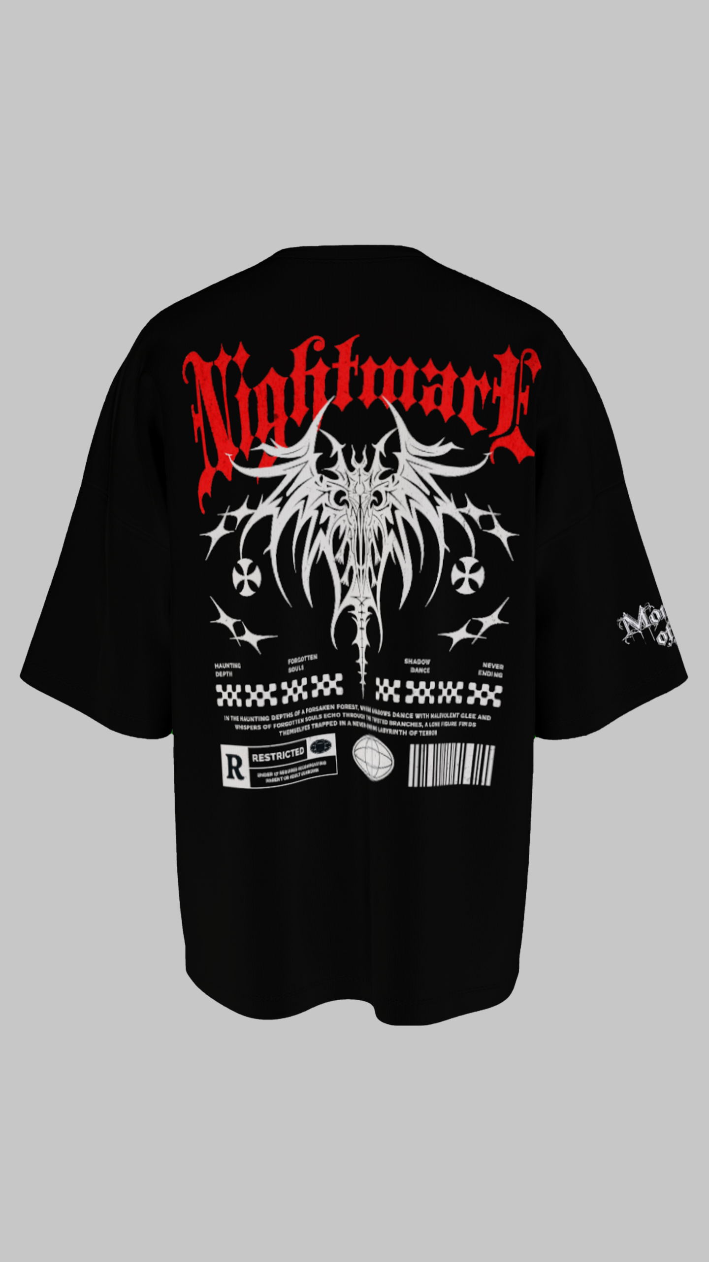 NIGHTMARE OVERSIZED TEE